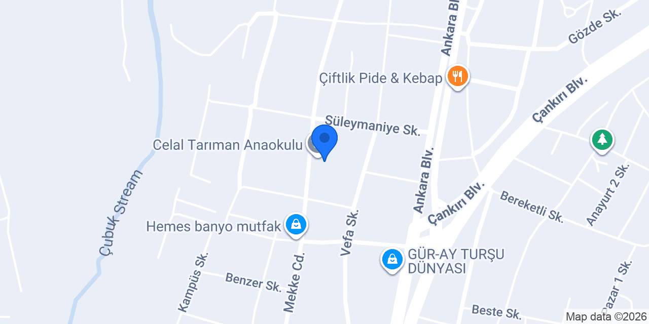 Celal Tarıman Anaokulu konumu