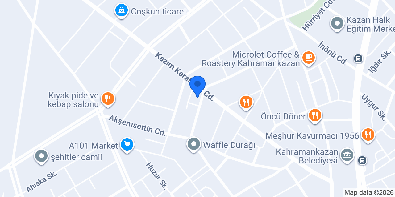 GÖKÇE HAFRİYAT konumu