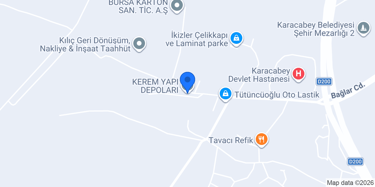 KEREM YAPI DEPOLARI konumu