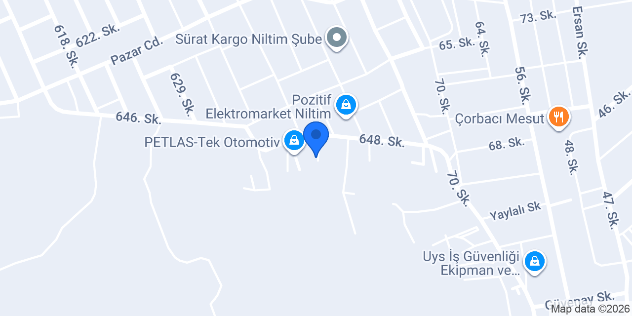 Birtaş Kablo Depo konumu