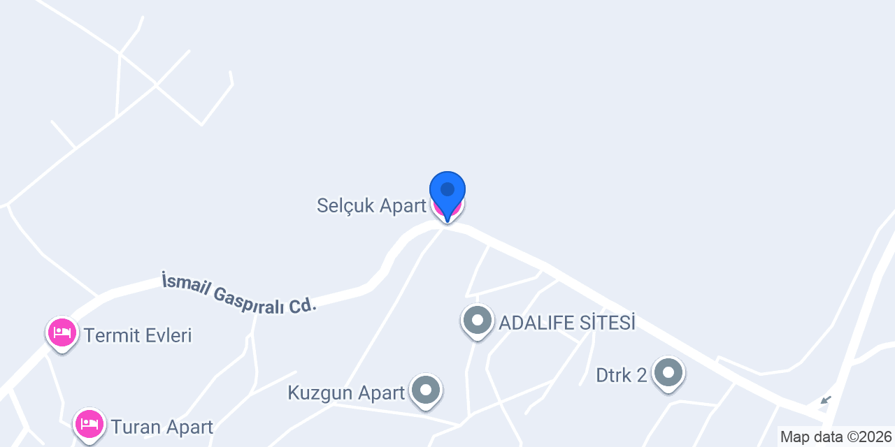 Selçuk Apart konumu