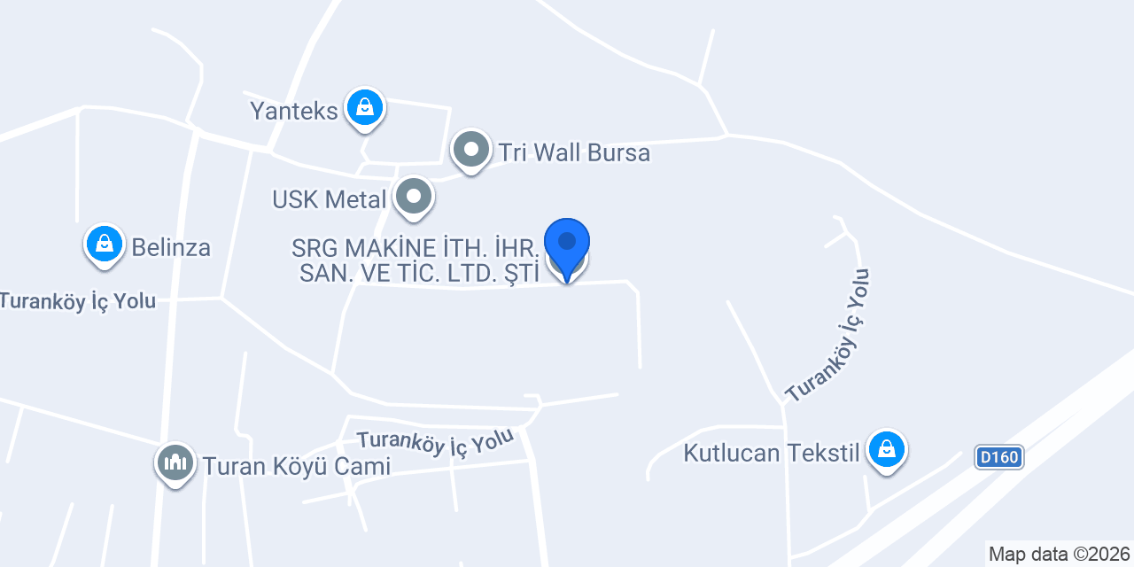 SRG MAKİNE İTH. İHR. SAN. VE TİC. LTD. ŞTİ. konumu