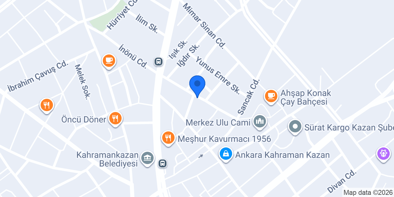 Şahin erkek kuaförü konumu