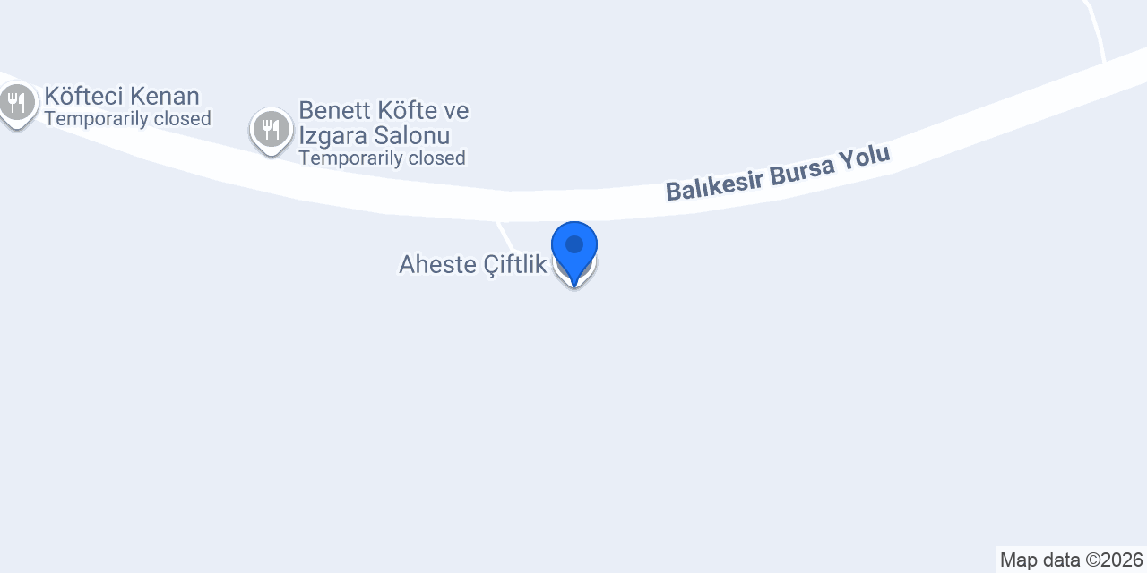 Aheste Çiftlik konumu
