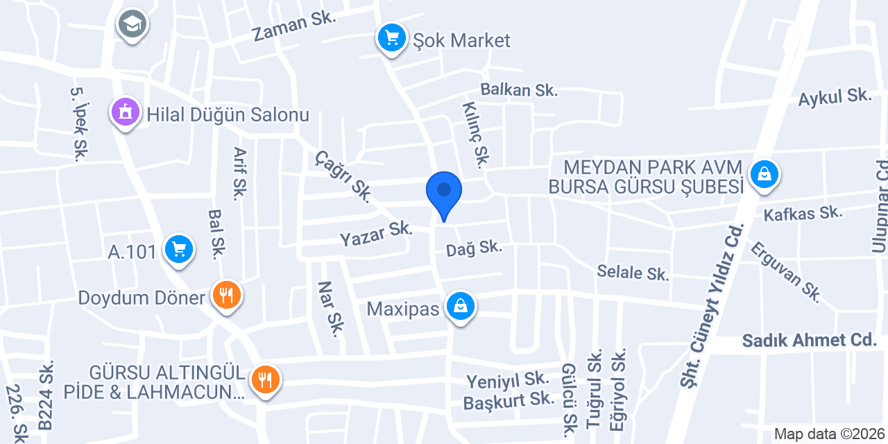 Bizim Fırın konumu