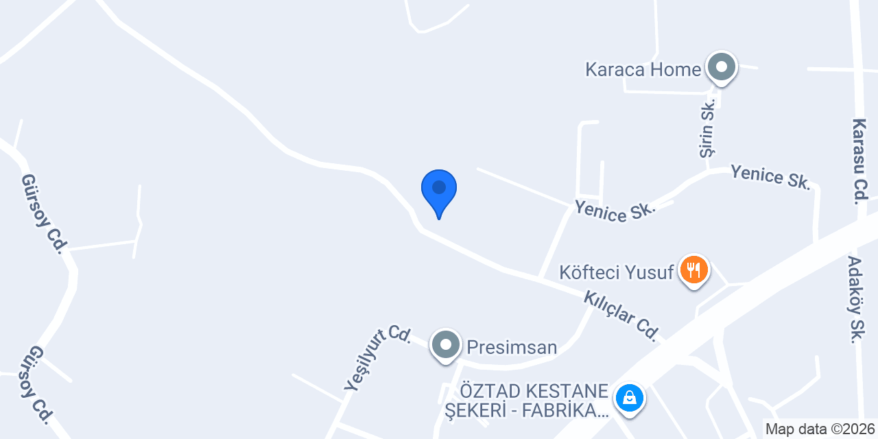 Aynen Eldiven Ltd. Şti. Ek Bina konumu