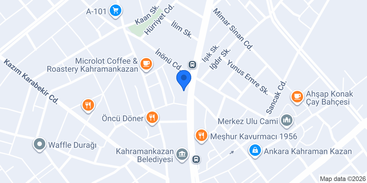 Özcü Mimarlık konumu