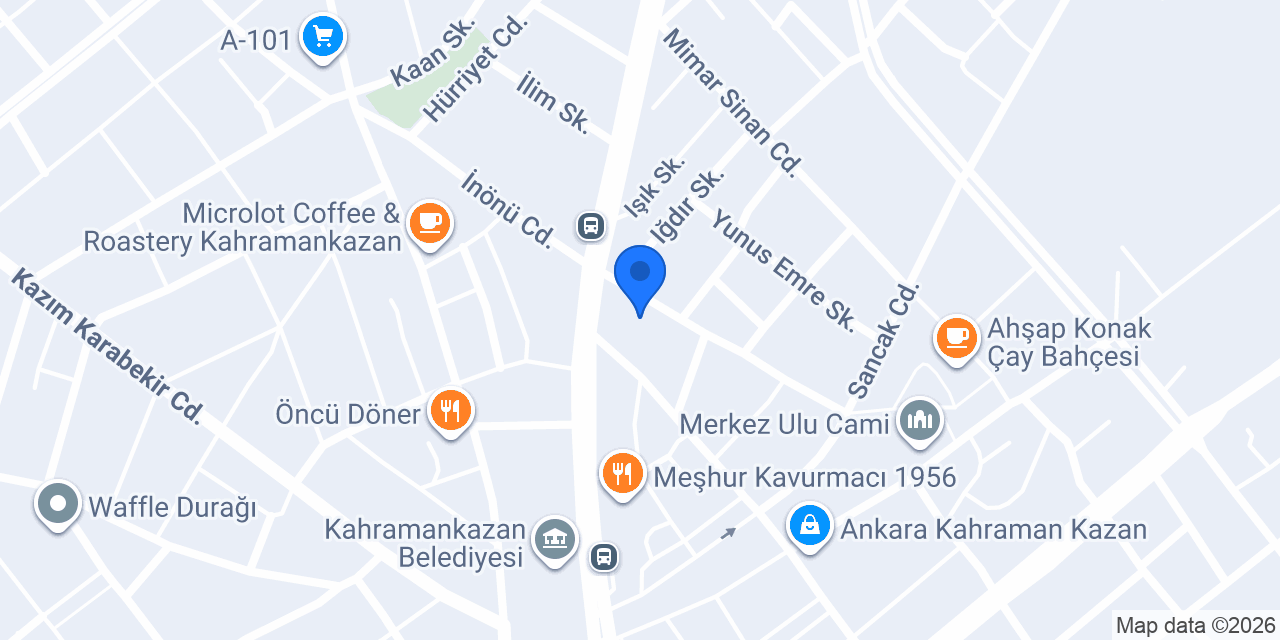 Ayberk tuhafiye ve terzi konumu