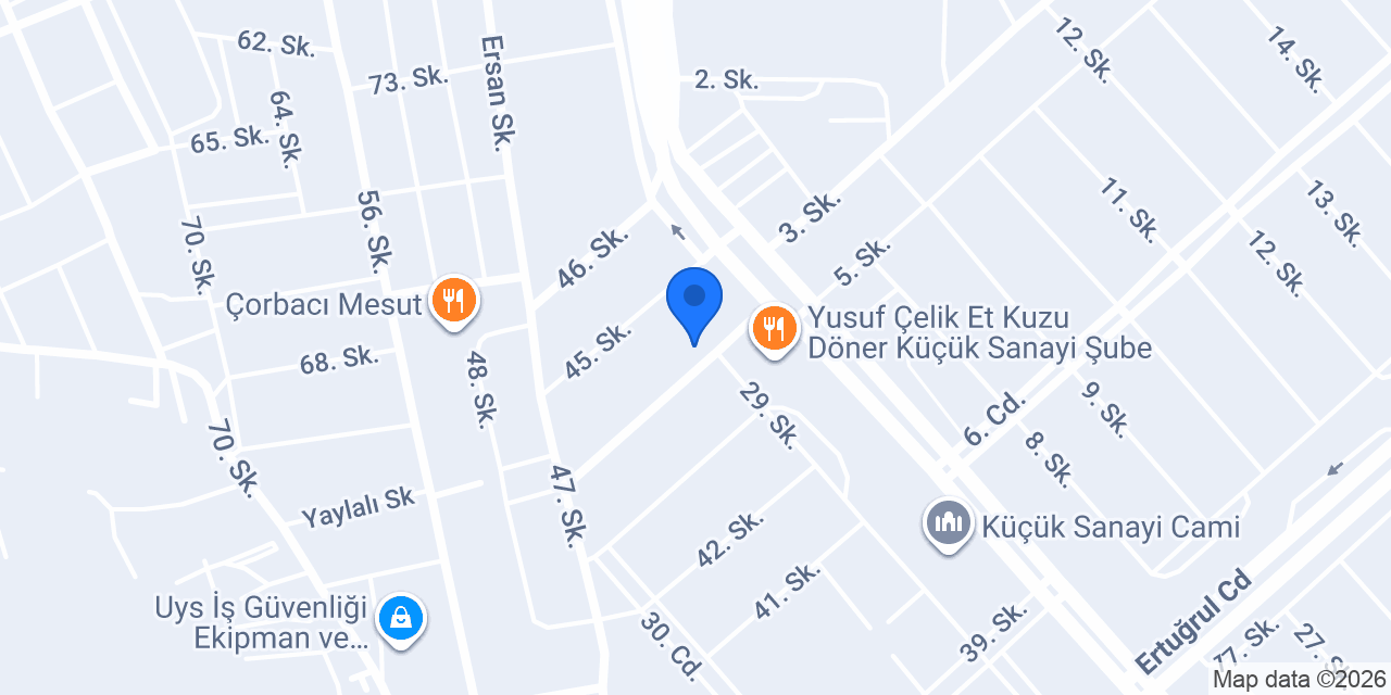 Üçel Otomotiv konumu