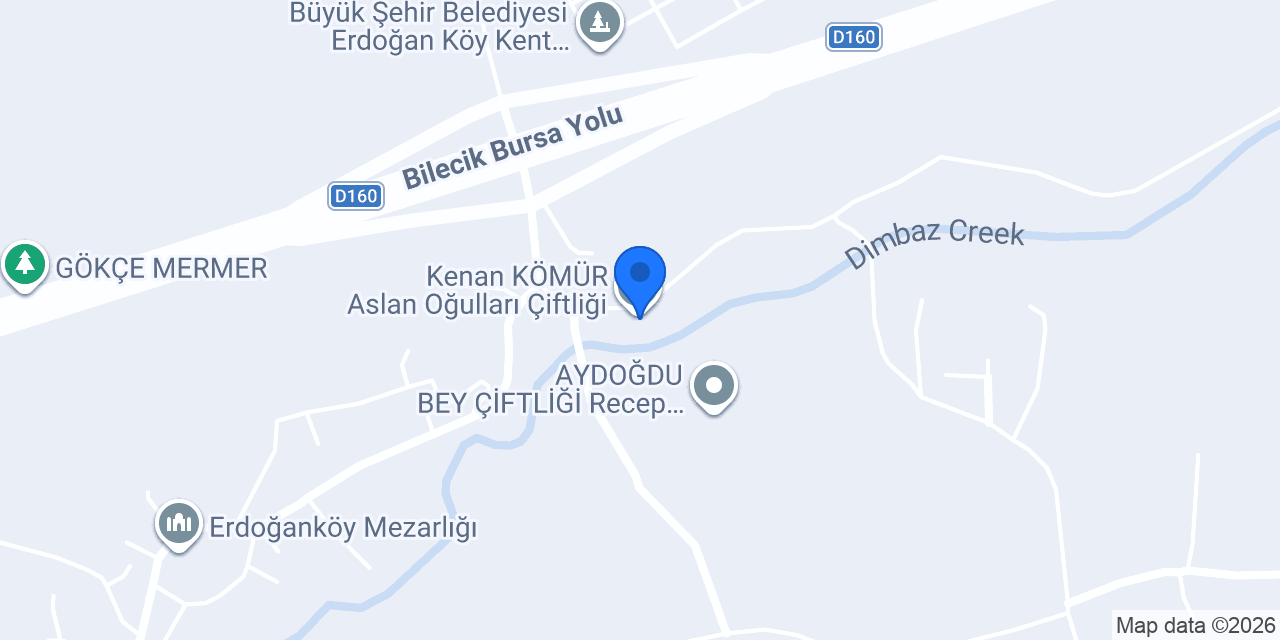 Kenan KÖMÜR Aslan Oğulları Çiftliği konumu