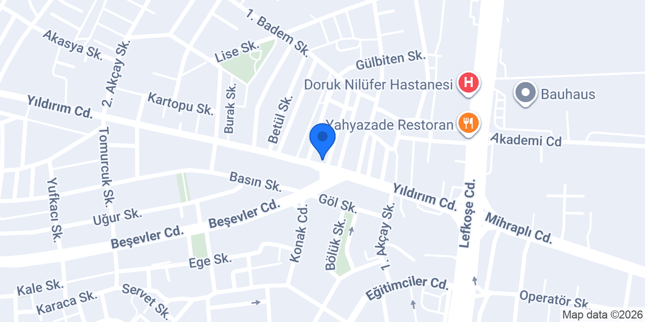 Marifet Fırın konumu