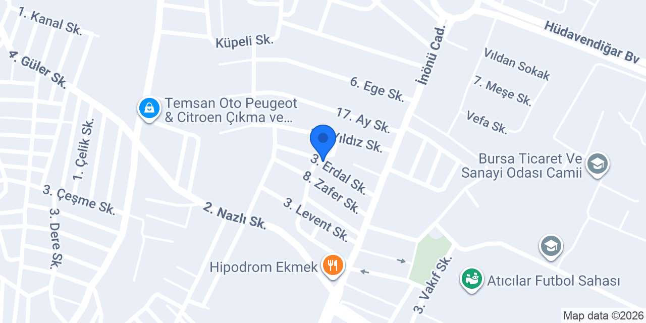 Cam Balkon Yapı, Bursa Cam Balkon konumu