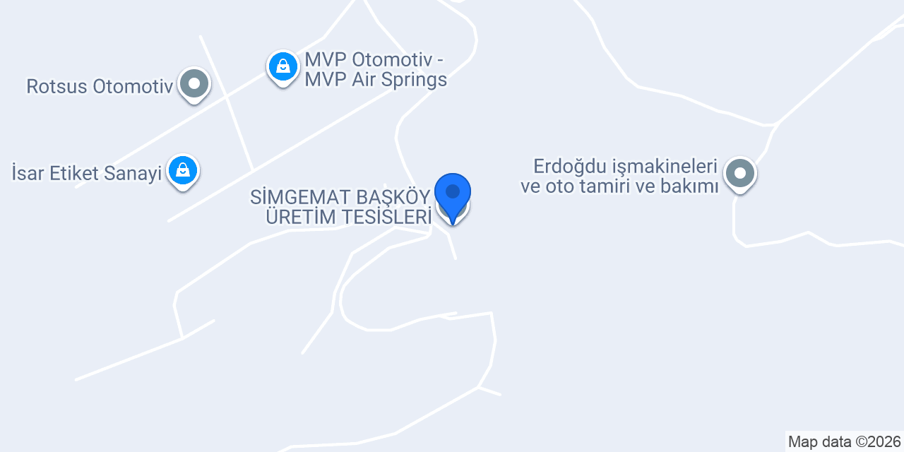 SİMGEMAT BAŞKÖY ÜRETİM TESİSLERİ konumu