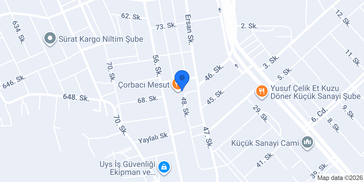 Yurtiçi Kargo Parkop konumu