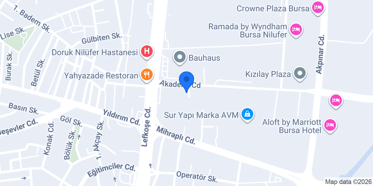 Reisoğlu Hukuk Bürosu konumu