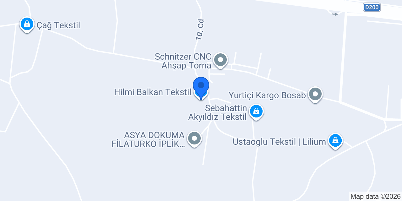 Hilmi Balkan Tekstil konumu