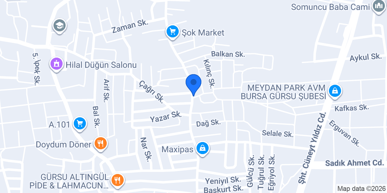 ÇELİKLER AVM 3 konumu