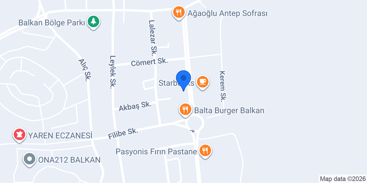 Taşkın Et Palace Kasap konumu