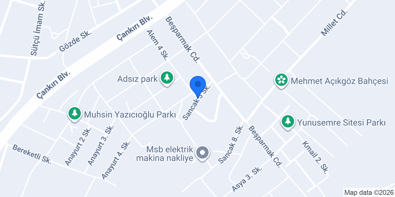 Güneş Tesisat konumu