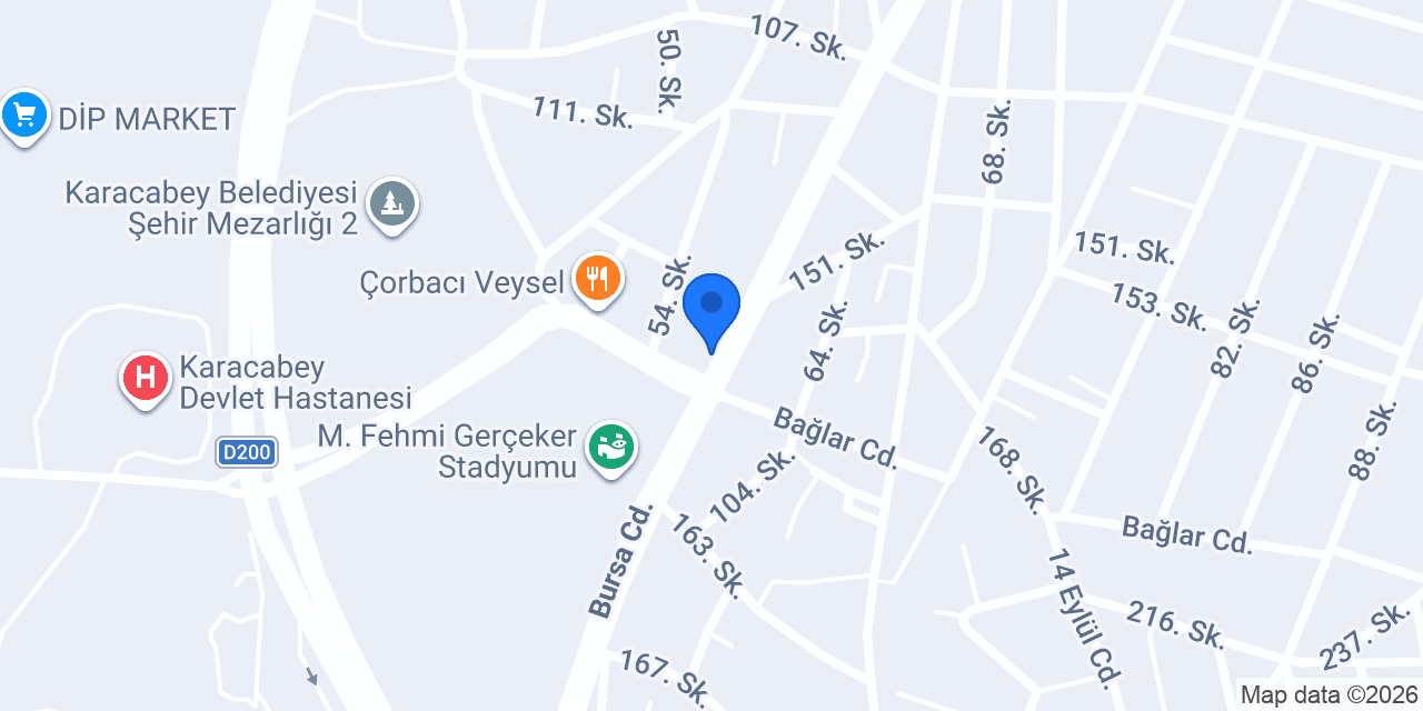 Gündoğdu Mobilya Karacabey konumu