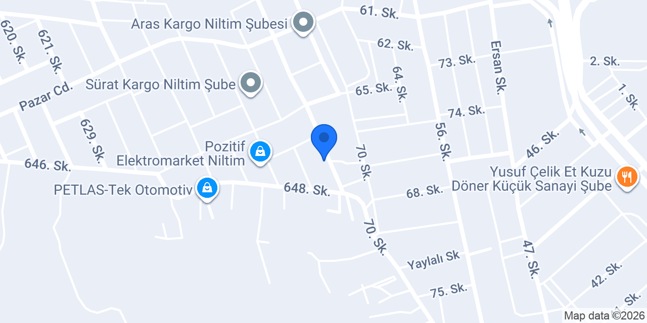 Nilüfer İş Elbiseleri konumu