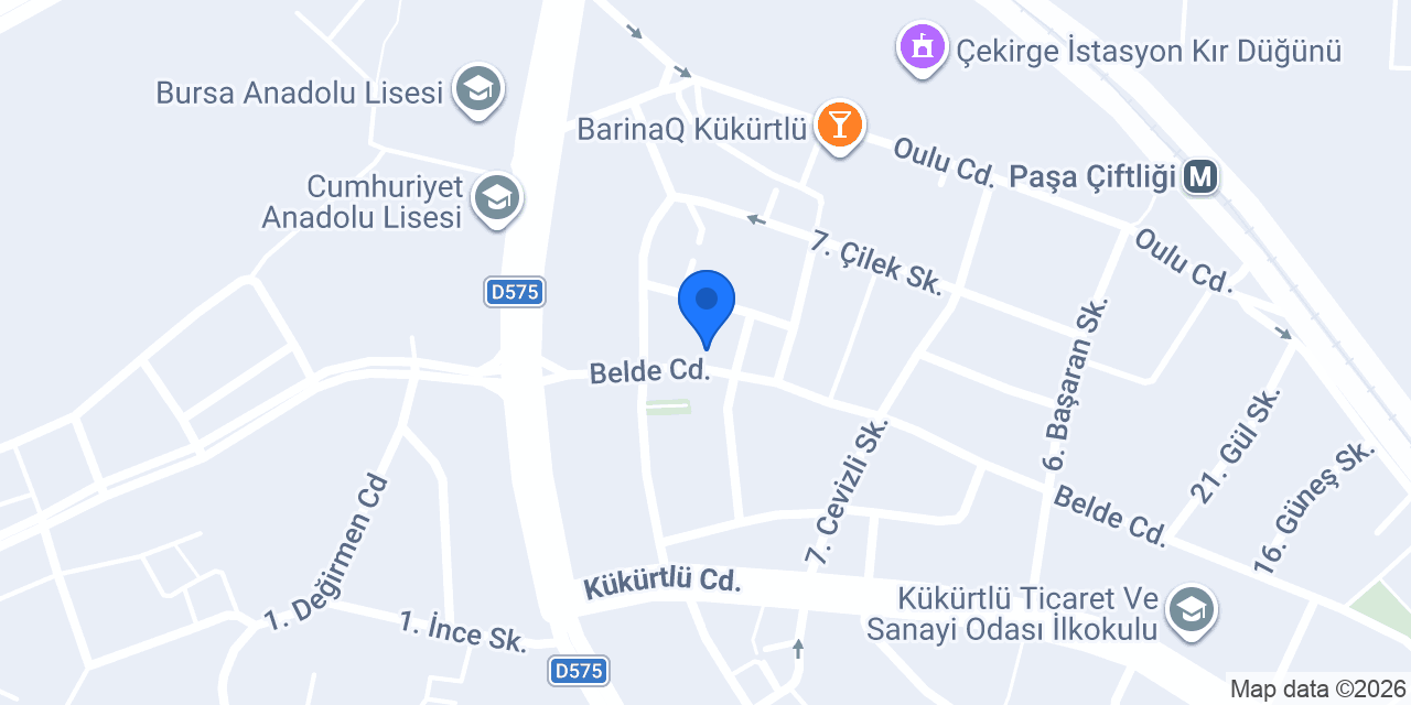 Bursa Ütü Evi Ve Terzi konumu