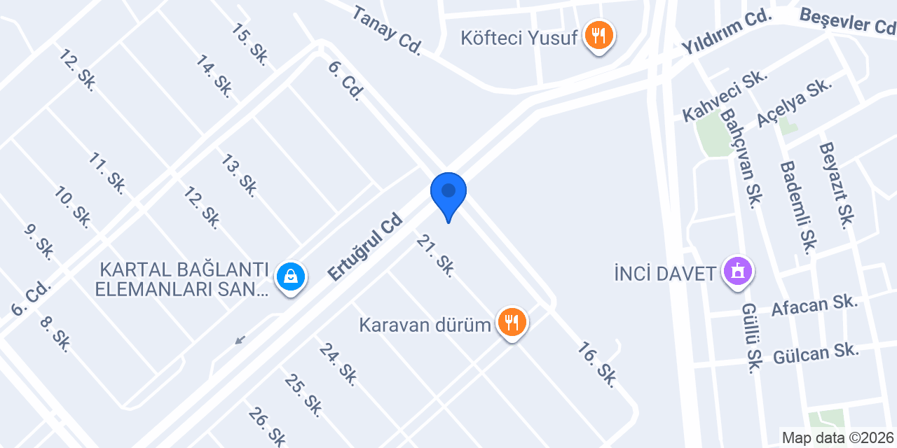 Yapı Kredi Bankası - Küçük Sanayi Sitesi Şubesi konumu