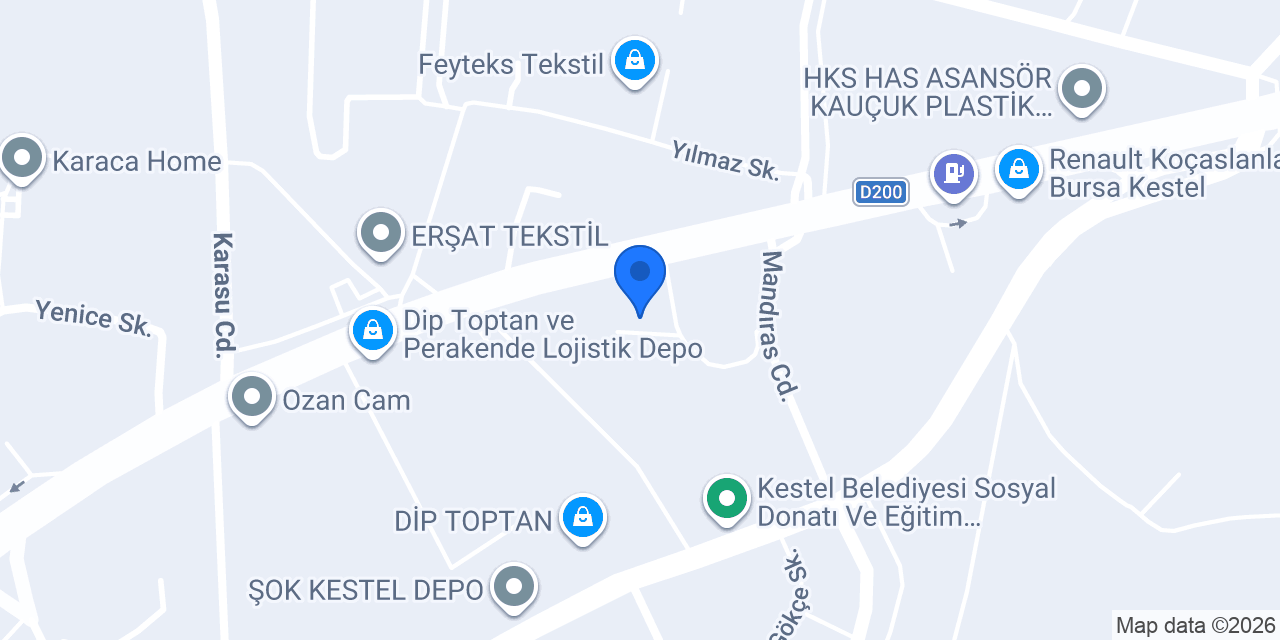 Kestel Kasapoğlu Fidancılık konumu