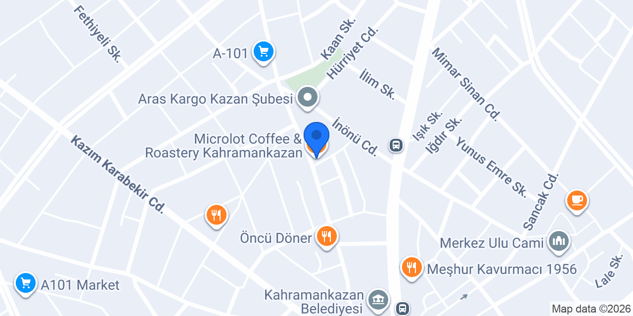 Microlot Coffee & Roastery Kahramankazan konumu