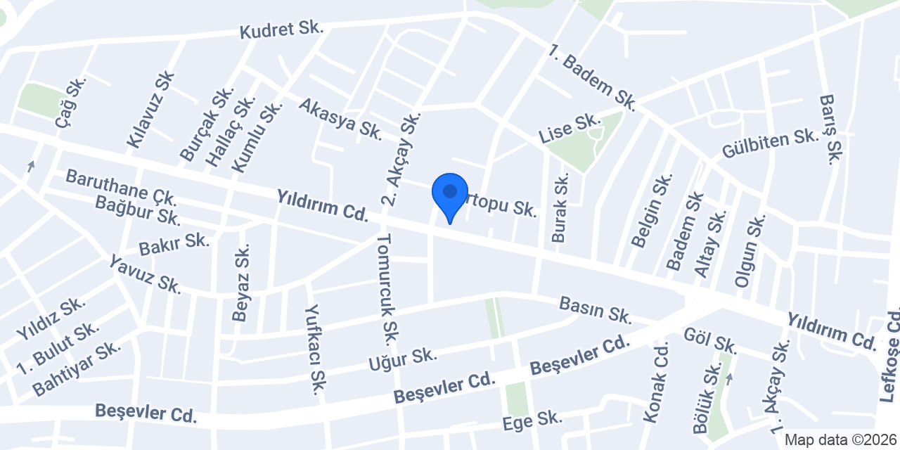 Yurtiçi Kargo Beşevler konumu
