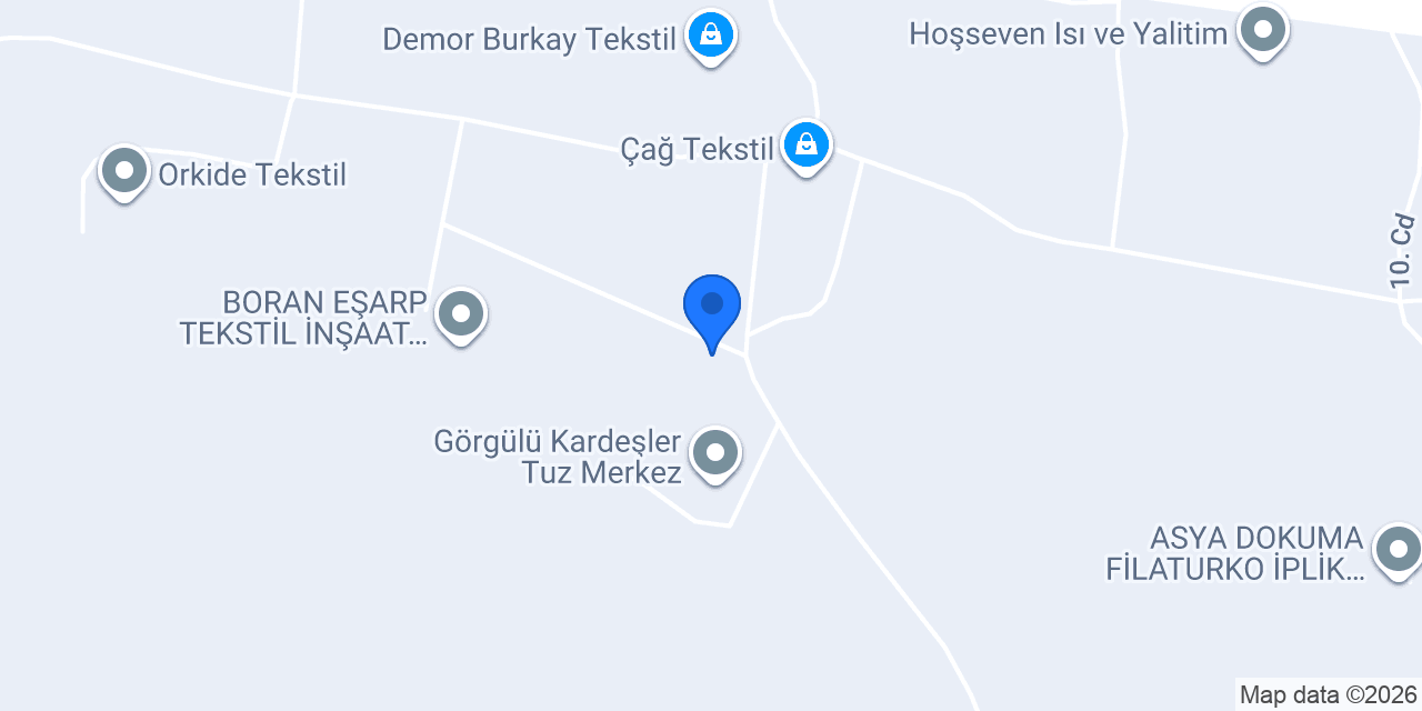 Kızılırmak Tekstil konumu