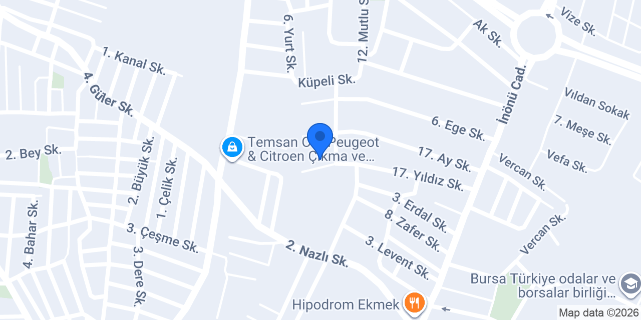 Gedikli Tekstil Büküm konumu