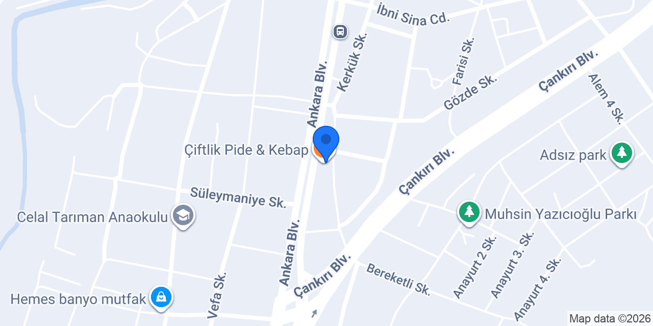 Çiftlik Pide & Kebap konumu