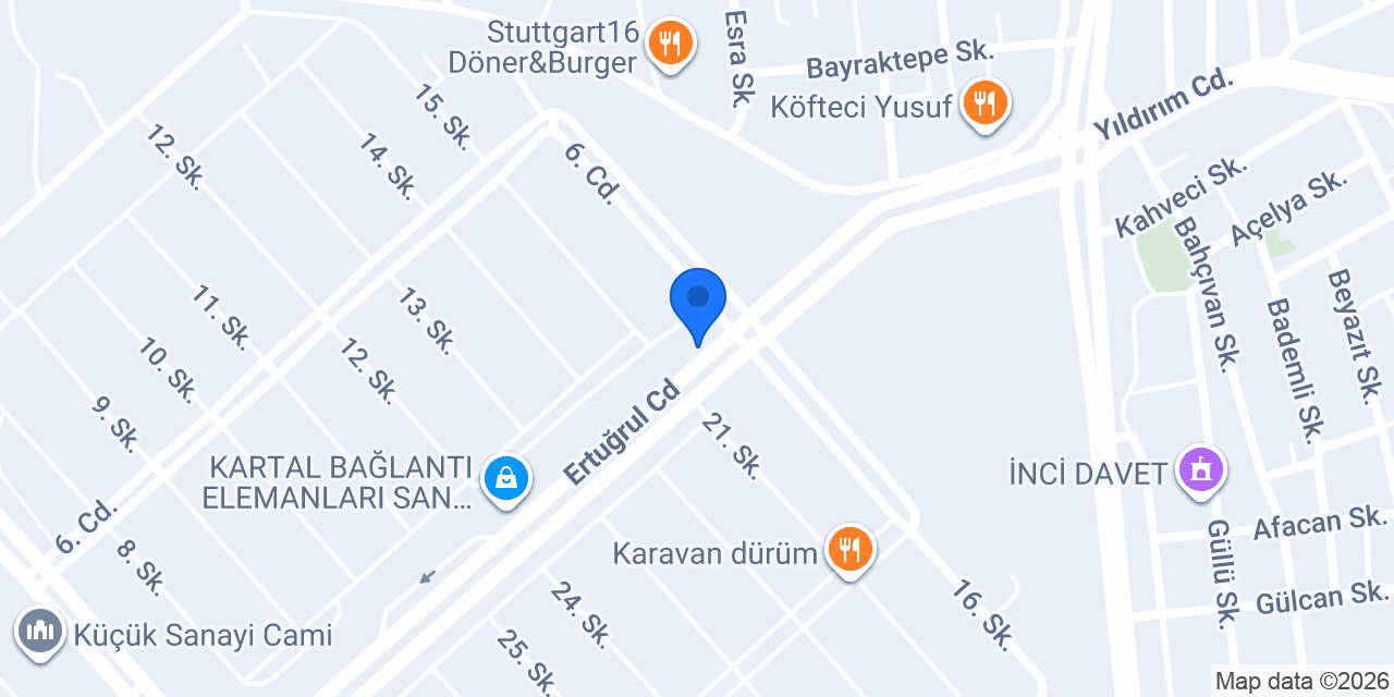 Rıza Yıldız Türk Mutfağı konumu