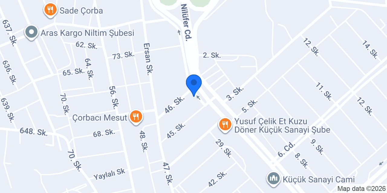 Yıldırım Oto Cam konumu