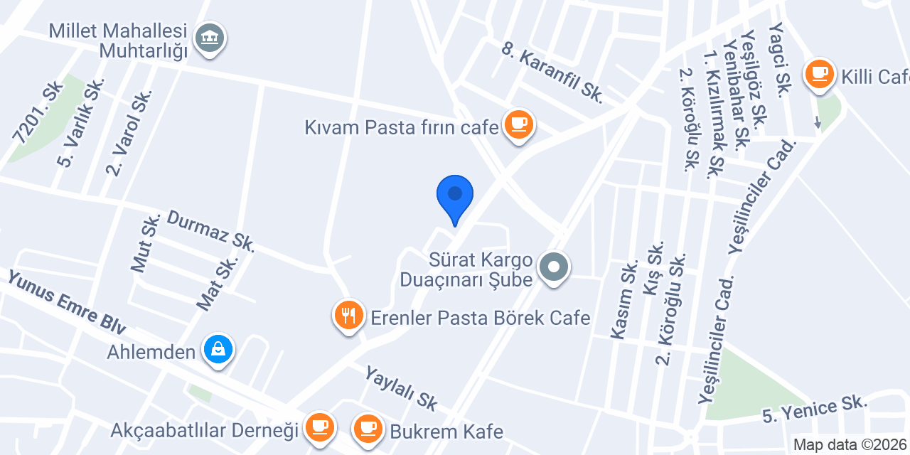 Beyaz inci Davet konumu