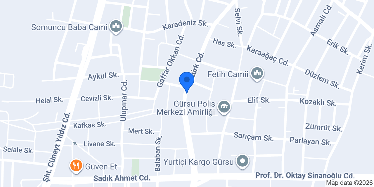 Aygaz Tüp Bayi konumu