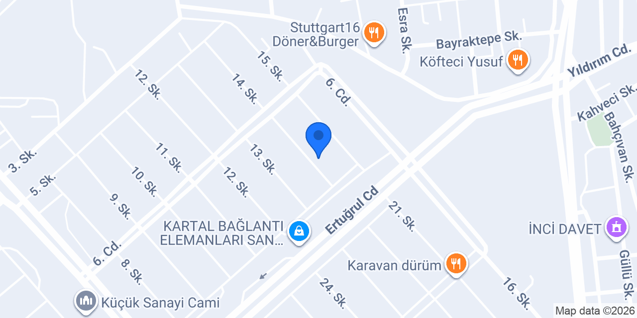 Kelebek Oto konumu
