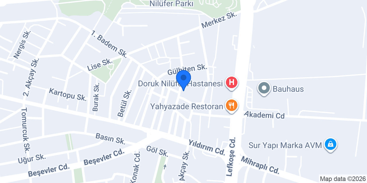 Hoşoğlu Mimarlık konumu