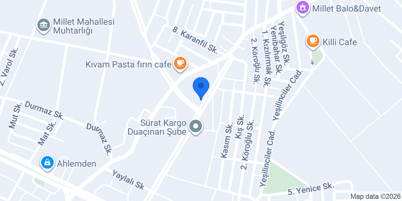 YK GARAGE konumu