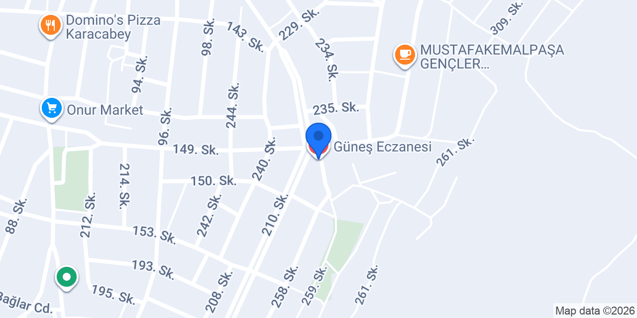 Güneş Eczanesi konumu
