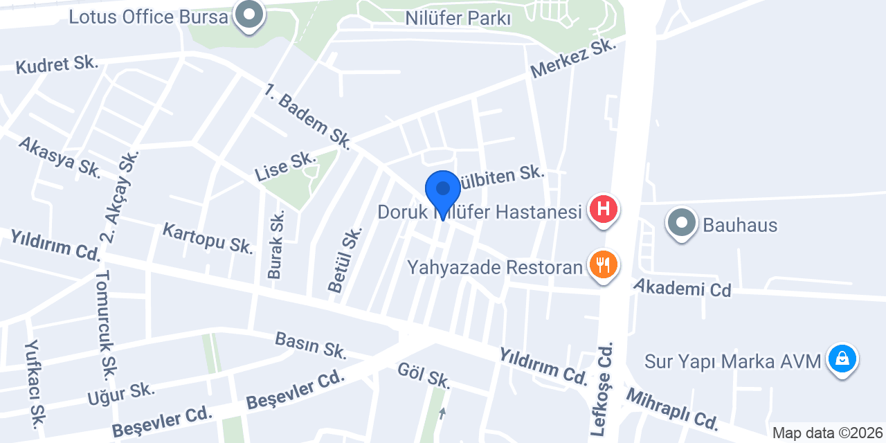 YAVUZ OTO LASTİK konumu