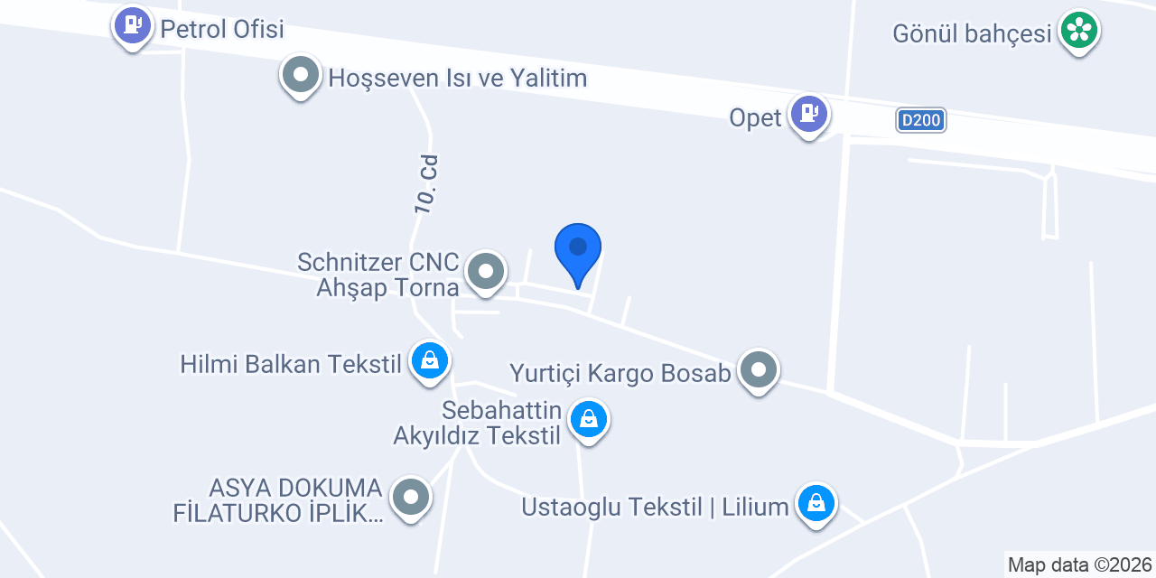 Yıldırımlar Dokuma Örme Tekstil A.Ş. konumu