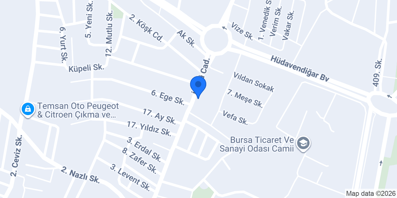 Yücel Kompozit konumu