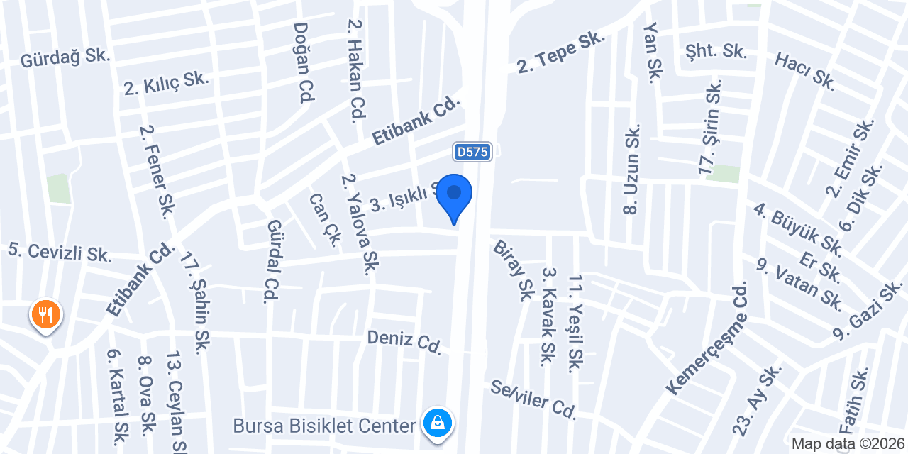 Yücel Egzoz konumu