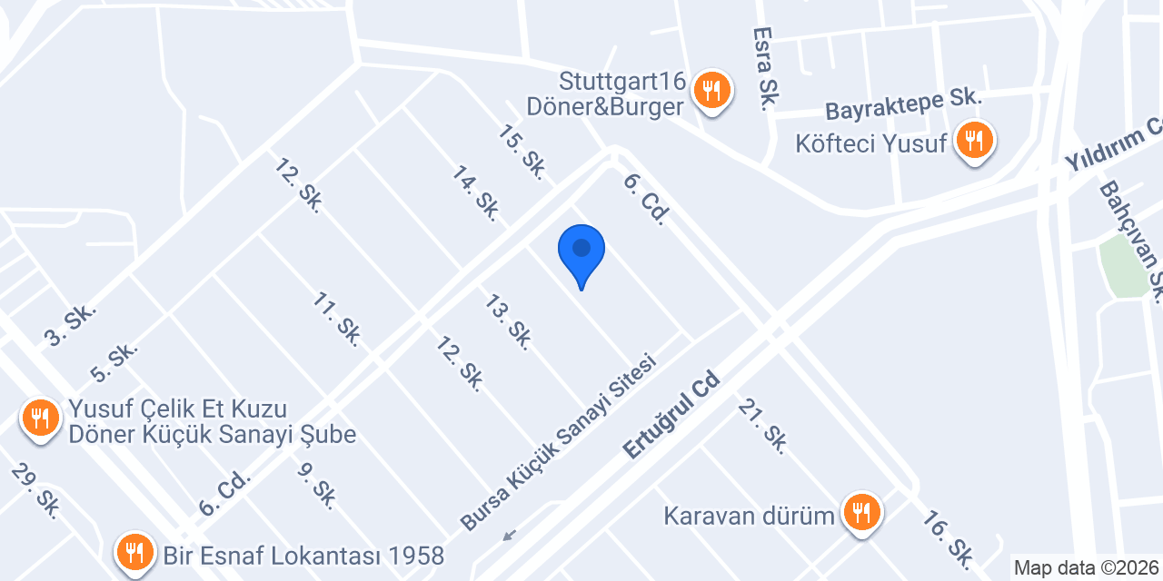 KLİMAUTO YEDEK PARÇA SAN.VE TİC.LTD.ŞTİ. NİLÜFER konumu