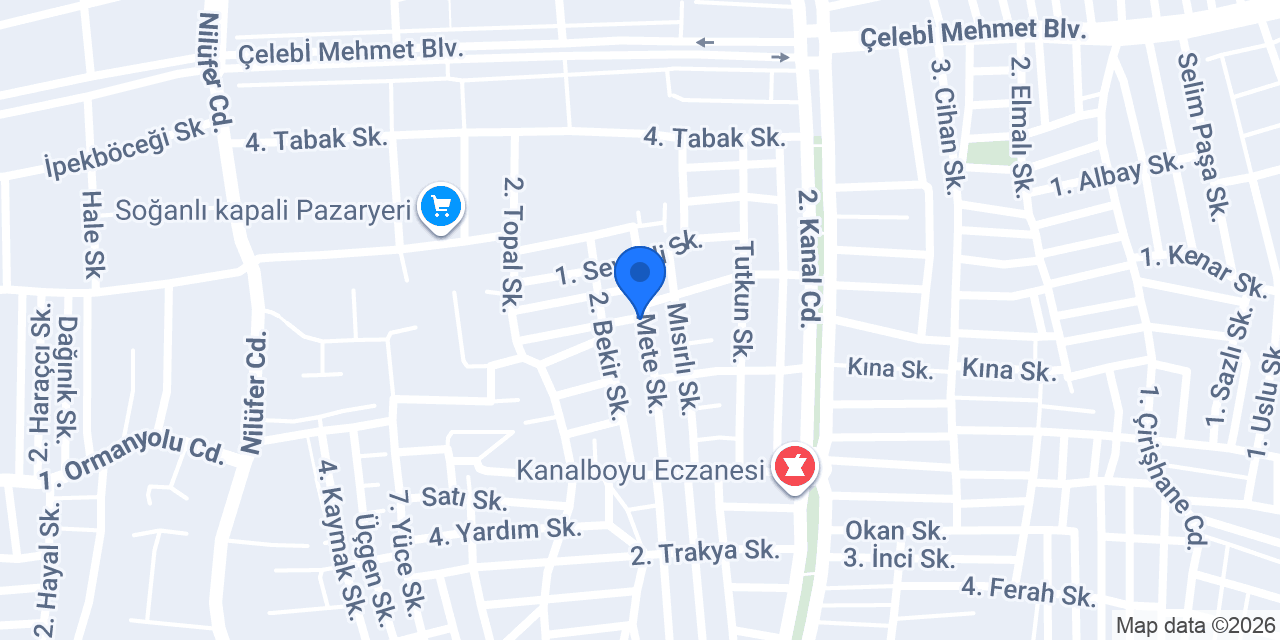 Kader Market konumu