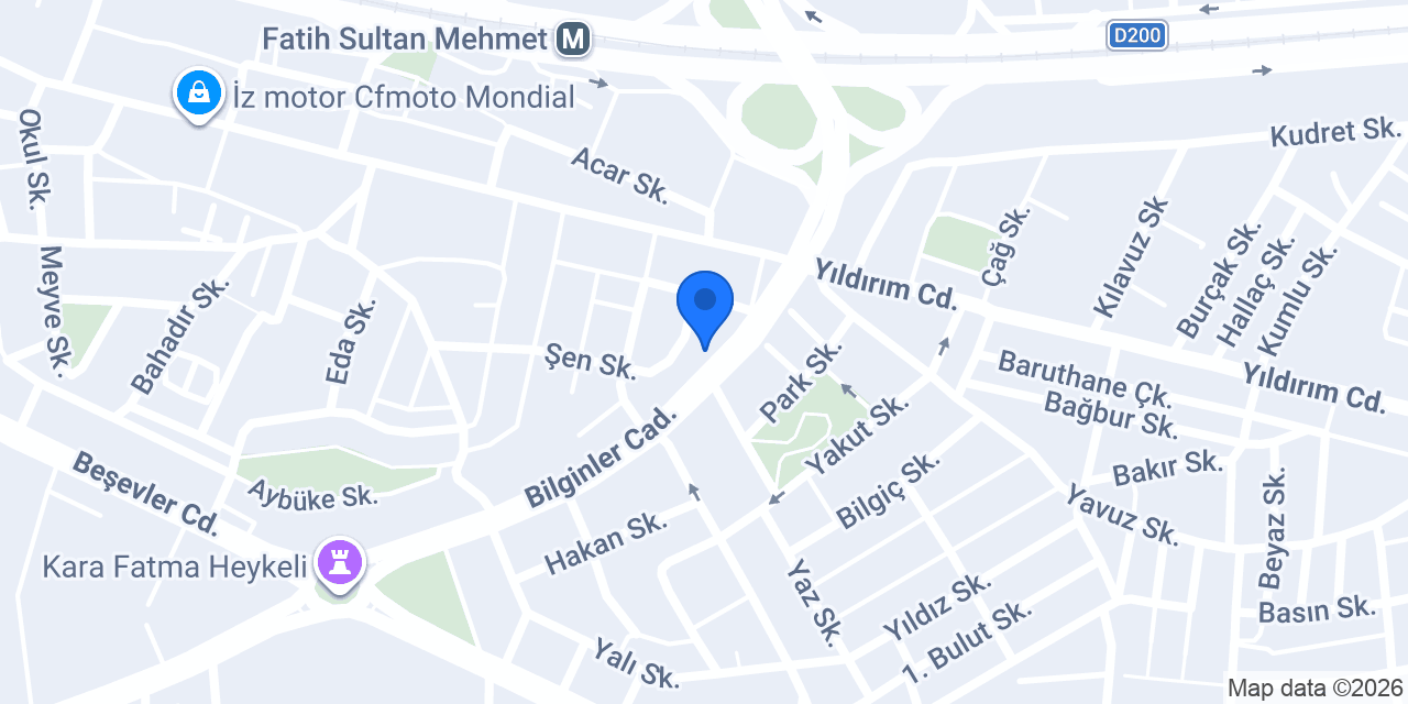 Özbey Oto Kiralama konumu