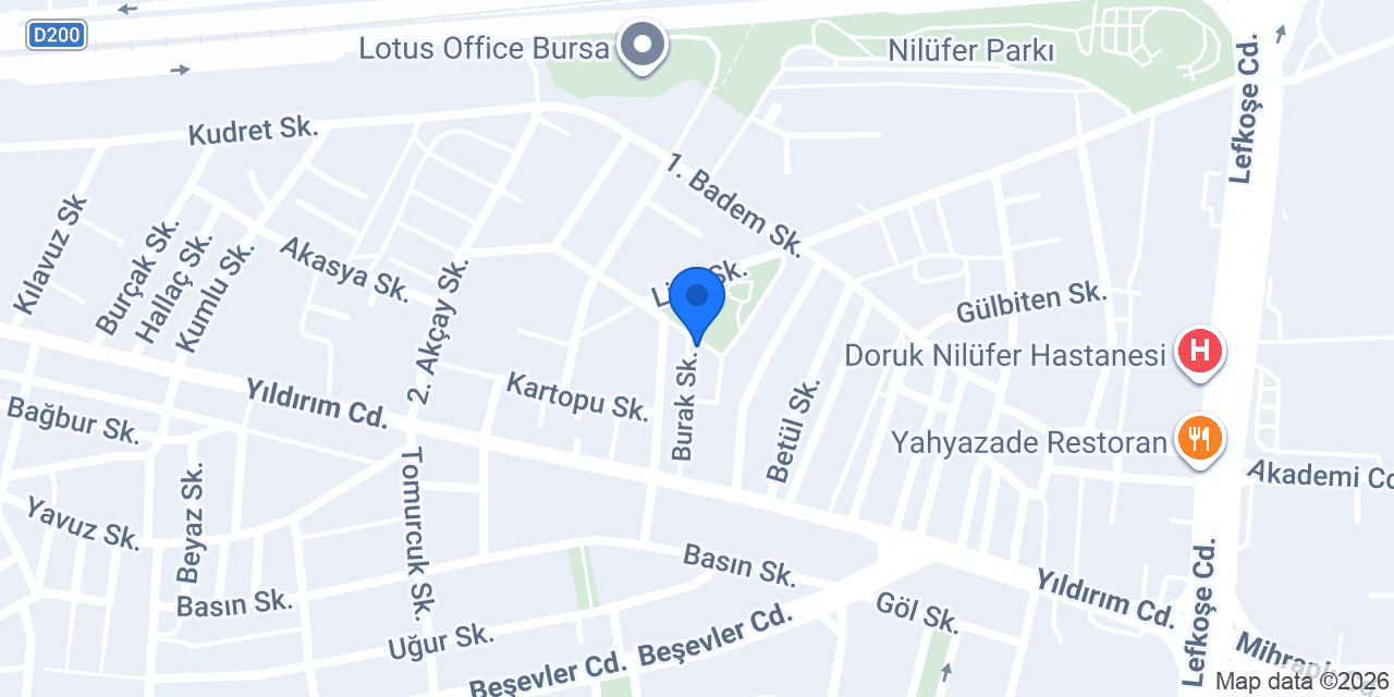 Konak Uğur Eczanesi Nilüfer konumu