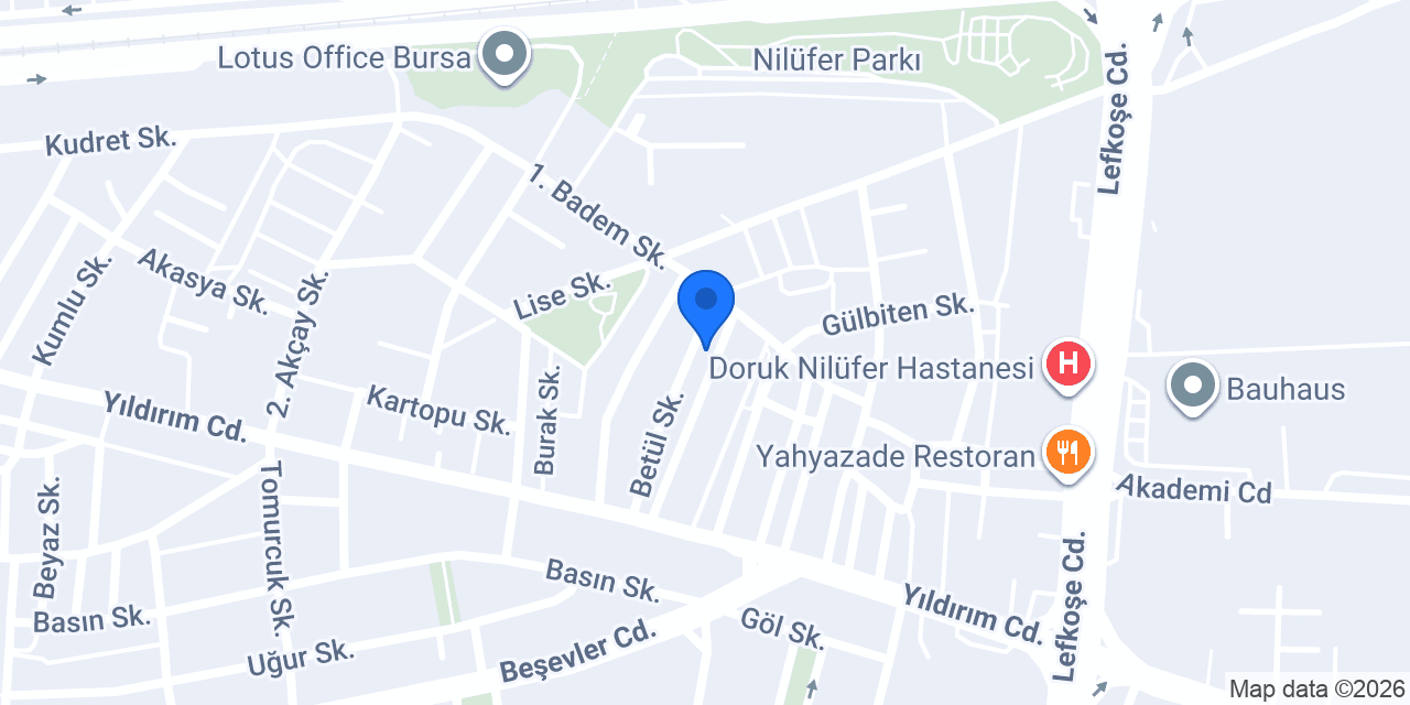 Karaca Çerçeve konumu